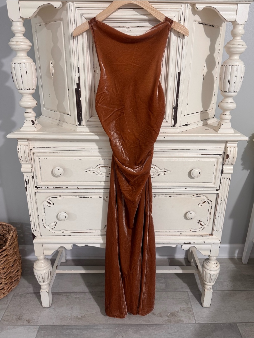 Bananna Republic•Maxi Velvet Dress•Size 4P•NWT